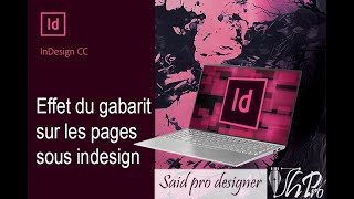 Effet du gabarit sur les pages sous indesign [upl. by Aydne]