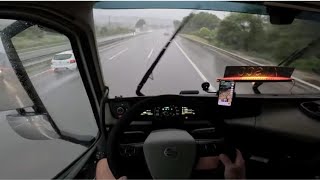 POV  VOLVO FH 500  UNA FUERTE LLUVIA EN BARCELONA 🌧️  Xisco Rodriguez [upl. by Nogem]