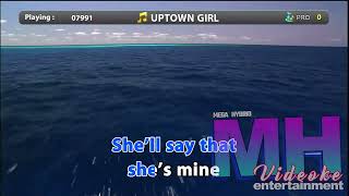 Uptown girl  Westlife Megavision karaoke [upl. by Kristien]