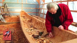 7Hollowing Out the Canoe  NW Coast Indian Canoe Project [upl. by Clementina]