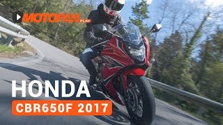 Honda CBR650F 2017 Prueba opinión y detalles  Motofan [upl. by Liesa]