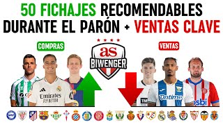 🚀 50 FICHAJES RECOMENDABLES  VENTAS CLAVE DURANTE EL PARÓN  📋 BIWENGER 2425 [upl. by Giacamo761]