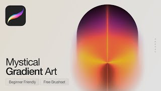 Mystical Gradient Art in Procreate 5min Tutorial [upl. by Ebaj]