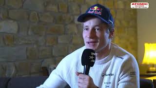 Marco Odermatt 🇨🇭  interview before Adelboden GS race Jan 6 2024 [upl. by Notffilc]