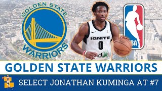 Golden State Warriors Select Jonathan Kuminga With Pick 7 In The 1st Round of 2021 NBA Draft [upl. by Mailli728]