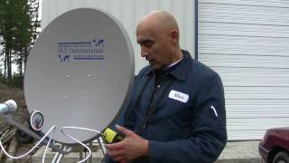 How to set up an fta satellite system or aligning an FTA dish ftainstallation satellitefindermeter [upl. by Asseret]