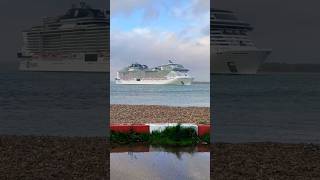 MSC Virtuosa passing by Calshot going to Southampton cruiseship msc travel spotting [upl. by Anrahs63]