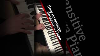 How InsensitiveAntonio Carlos JobimBossanova piano howinsensitive bossanovapiano jobim [upl. by Elram387]