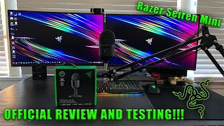 RAZER SEIREN MINI MICROPHONE OFFICIAL REVIEW AND TESTING NEW 2020 RAZER PRODUCT [upl. by Jourdan]