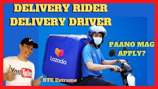 HOW TO APPLY LAZADA DELIVERY RIDER  DRIVER [upl. by Ertemed]