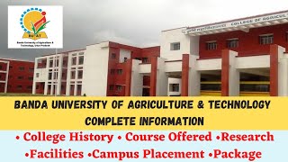 Banda University Of Agriculture And Technology Admission Course Offered Placement College Review [upl. by Yekcaj]