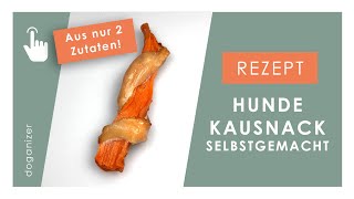 Kausnack für Hunde selber machen  aus nur zwei Zutaten [upl. by Zetroc]