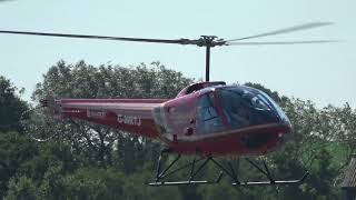 ENSTROM 280FX SHARK GMRTJ LANDING AT SHOBDON AIRFIELDROTORS AND MOTORS EVENT 2872024 [upl. by Drallim639]