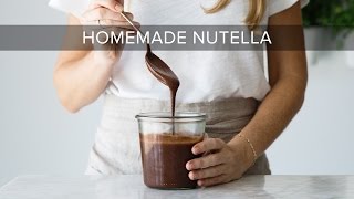 HOW TO MAKE NUTELLA  healthy nutella recipe [upl. by Eeliram]