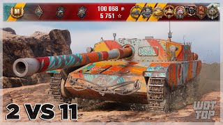 Semovente M43 Bassotto  52K Damage 10 Kills  World of Tanks [upl. by Harewood]