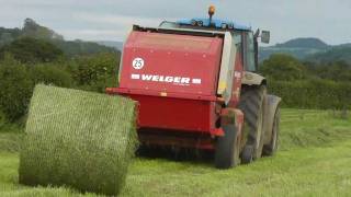 Silage 2011  Baling and Wrapping By the River 3 [upl. by Derian]