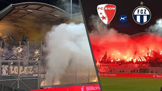 SÜDKURVE mit KLASSE Support unter der Woche in Sion 🔥  Stimmungsvideo FC Sion v FC Zürich [upl. by Furr]