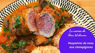 Paupiettes de veau aux champignons et riz vermicelles [upl. by Celeste]