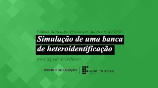 Vídeo 06 Simulação de uma banca de heteroidentificação [upl. by Einapets]