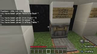 MINECRAFT CRAFTERS CRAFTING CRAFTERS ACHIEVEMENTTROPHY [upl. by Anerac]