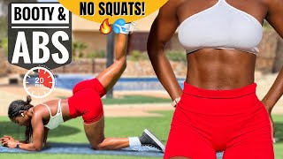 2 IN 1  HEART SHAPED BOOTY🍑 VISIBLE ABS🔥In 20 Min On Floor No Squats No Equipments [upl. by Schonthal]