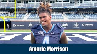 ODU Football Media Day 2024  DE Amorie Morrison [upl. by Christmann156]