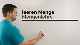 Aus der leeren Menge kann man alles basteln Mengenlehre  Mathe by Daniel Jung [upl. by Bren]