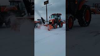 Kubota L3560 Front Snowblower in Action Shorts [upl. by Castor]