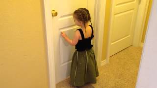 toddler singing Do You Want to Build a Snowman from Disneys Frozen [upl. by Meryl]