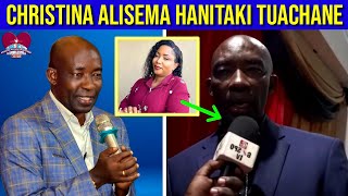 CHRISTINA SHUSHO NDIO ALIMUACHA MUME WAKE SABABU NI HII TAZAMA [upl. by Aslin]