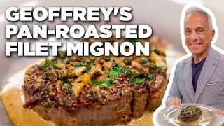 Geoffrey Zakarians PanRoasted Filet Mignon  The Kitchen  Food Network [upl. by Acim]