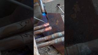 HOW To cap off copper pipes plumbing howto subscribe diy youtubeshorts asmr soldering [upl. by Idnas527]