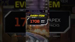 Opening an Apex Pack with Every Item Unlocked [upl. by Noseyt695]