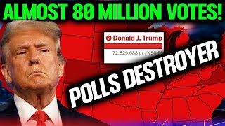 Trump Get Almost 80 Million Votes How He Turned All the Polls Upside Down and Win a Huge Victory [upl. by Colb]