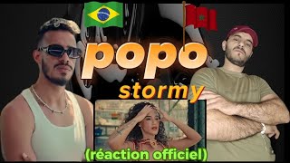 stormy  popo réaction officiel lyricsmusic réactionPOPO شتركو في قناتي الجديدة اسمها reactmed [upl. by Eiramllij]