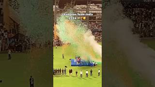 Champion Team India T20 World Cup 2024 viratkholi rohitsharma shortsvideo [upl. by Dnamron]