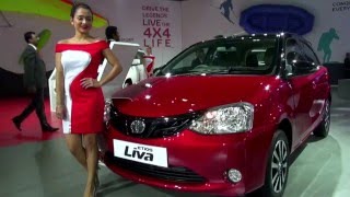 Toyota Etios Liva  The Auto Expo 2016 [upl. by Svoboda]