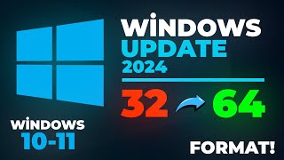 Windows 32 bitten 64 bite nasıl geçirilir format ile Windows sistem yükseltme Güncel Rehber [upl. by Neomah]