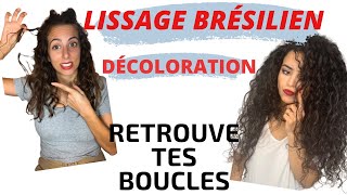 RETROUVER SES BOUCLES APRÈS UN LISSAGE BRÉSILIEN  Interview capillaire curlykams [upl. by Oibirot600]