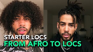 From Afro Hair 3C to Locs  Getting my starter locs [upl. by Hitchcock]