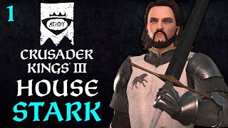 House Stark  CK3 AGOT  Part 1 [upl. by Asnarepse]