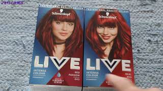 Colouring My Hair  LIVE By Schwarzkopf  Red Passion amp Real Red [upl. by Ijat]