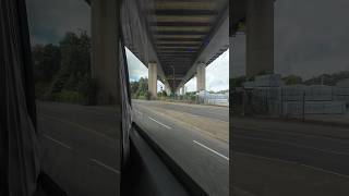 Passing under the Avonmouth Bridge m5 bristol bridges [upl. by Ettenirt283]