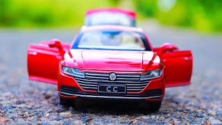 Unboxing of Volkswagen cc car toy  👉 super realistic car 👈 [upl. by Aitnahc]