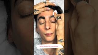 Eyebrows restructuring and colouring 54 juliedesigner browshaping youtubeshorts eyebrows [upl. by Rehpotsirhc803]