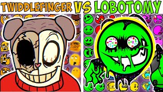 ALL TWIDDLEFINGER VS LOBOTOMY  FNF Character Test  Gameplay VS Playground [upl. by Joktan]