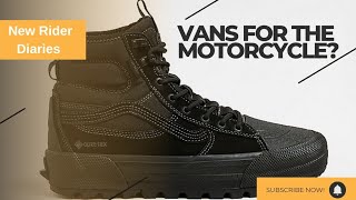 Vans High Top for the motorcycle Are they a good alternative riding boot 🤔 motorcycle bikelife [upl. by Ainival]