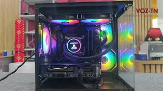 GAMING PC G12  I512400F  4060 8GB 32GB Ram chiến game cực mượt và Setup với vỏ bể cá cực đẹp [upl. by Aitnic]