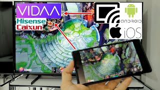 COMPARTIR PANTALLA DE CELULAR A SMART TV CON VIDAA OS  HISENSE VIDAA TV OS ANDROID IOS [upl. by Solomon250]
