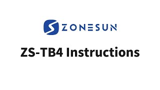 Zonesun ZSTB4 Instructions [upl. by Lleznol469]